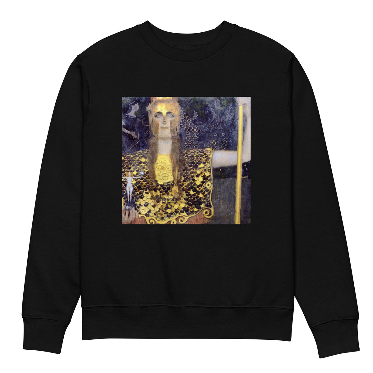 Black Sweater Gustav Klimt Pallas Athena Famous Painting Premium