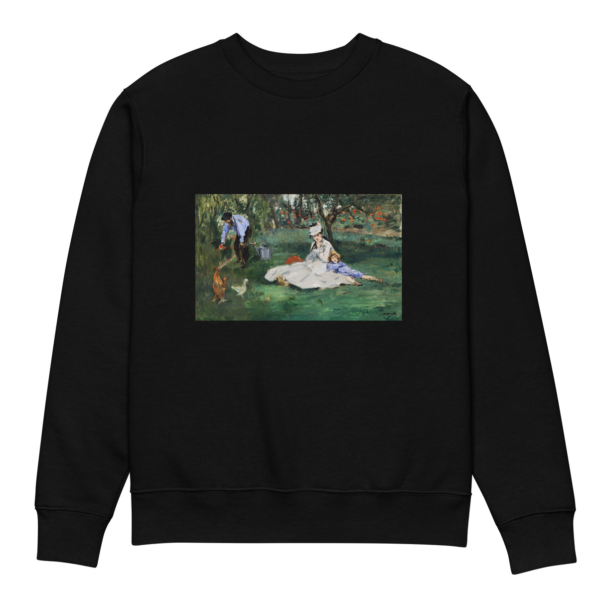 Black Sweater The Monet Family In Their Garden At Argenteuil Premium