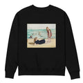 Black Sweater On The Beach Premium