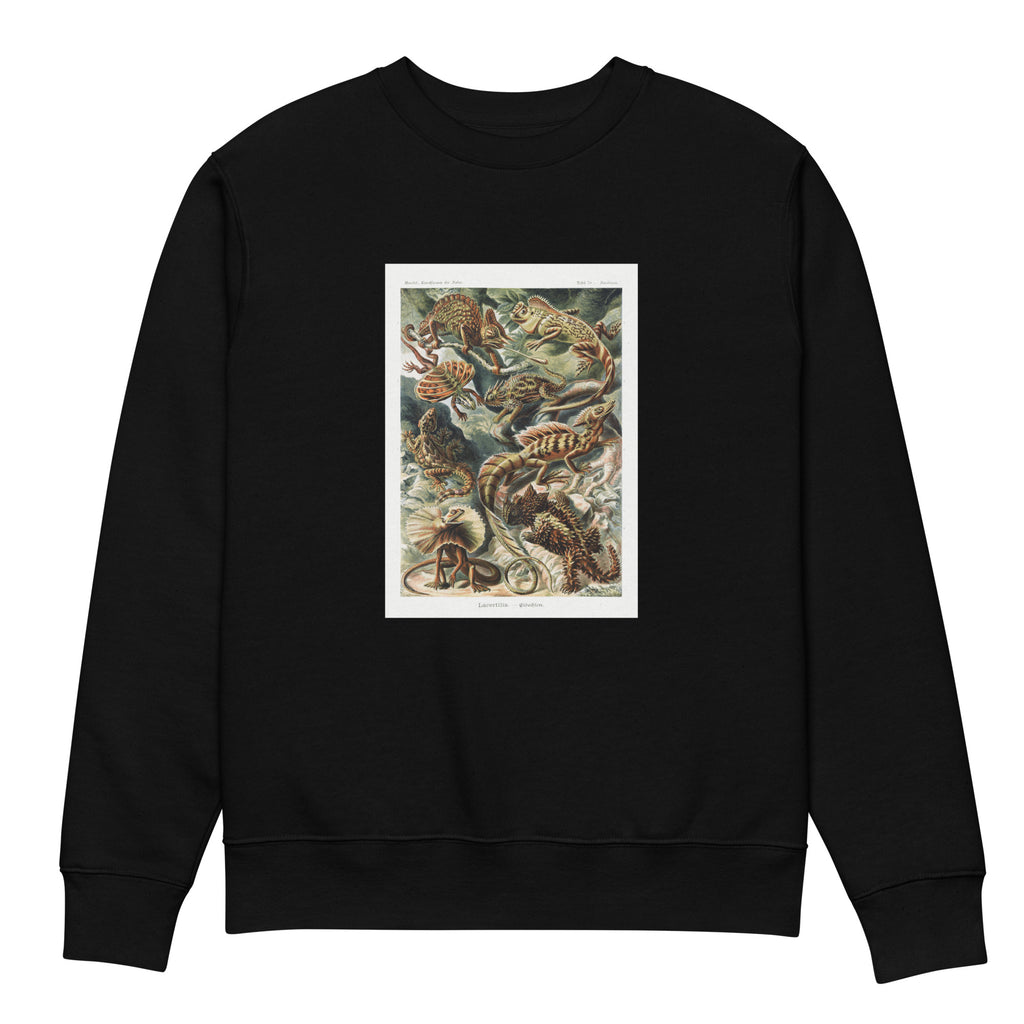 Black Sweater Lacertilia Eidechlen Premium