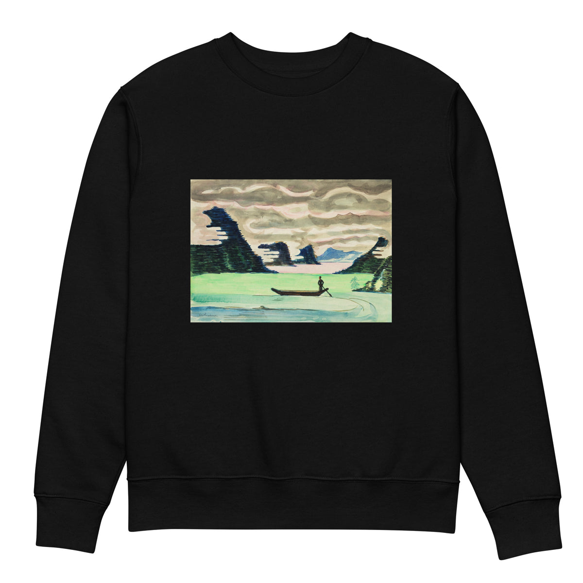 Black Sweater Mountain Lake Premium