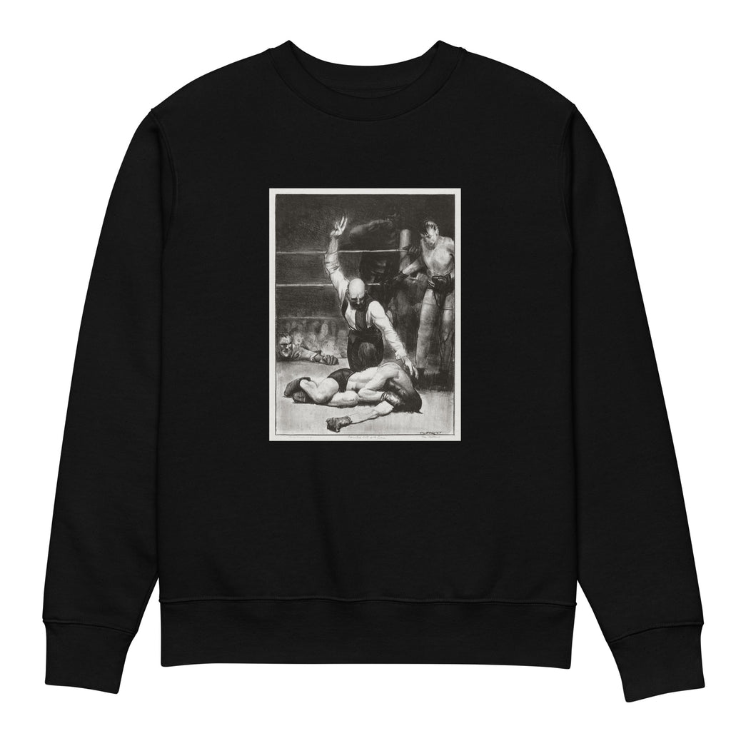 Black Sweater Counted Out Second Stone Print Premium