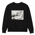 Black Sweater Man On His Back Nude Print Premium