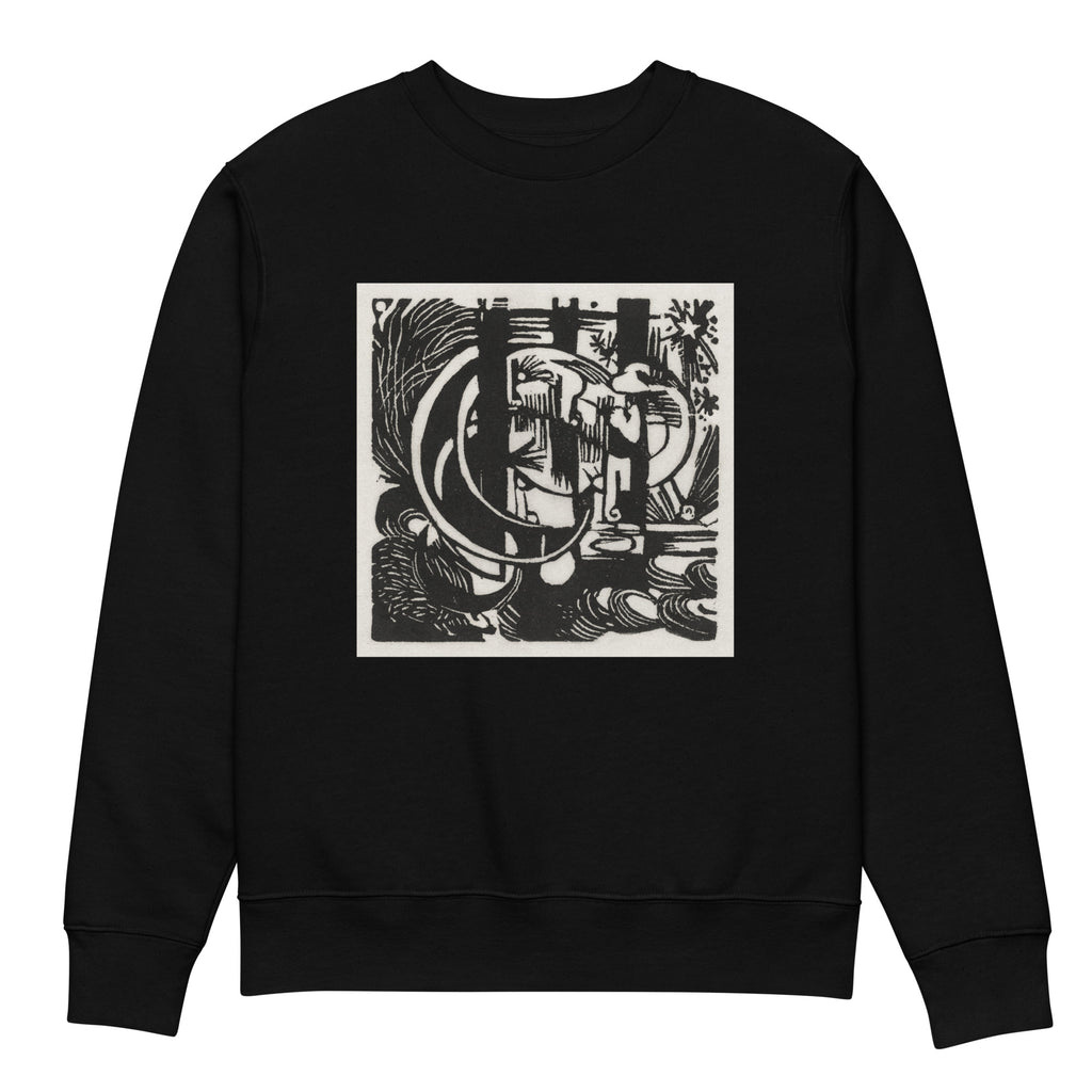 Black Sweater Lizards Print Premium