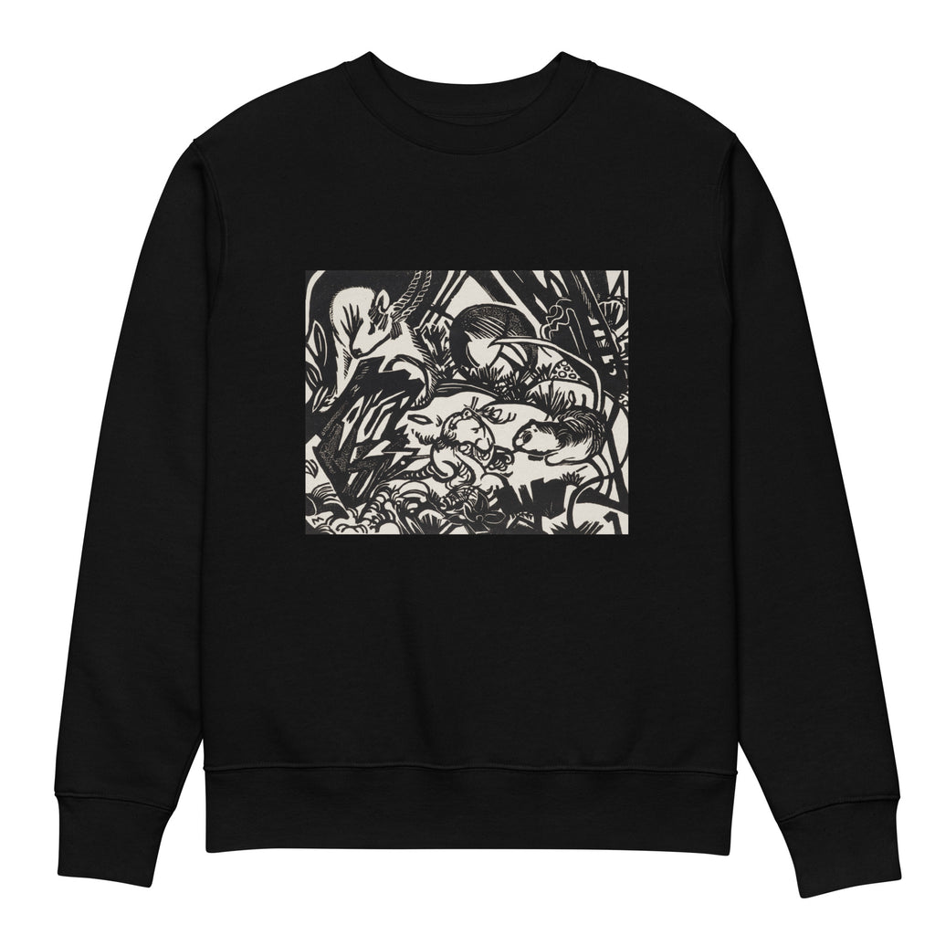 Black Sweater From The Animal Legend Genius Print Premium