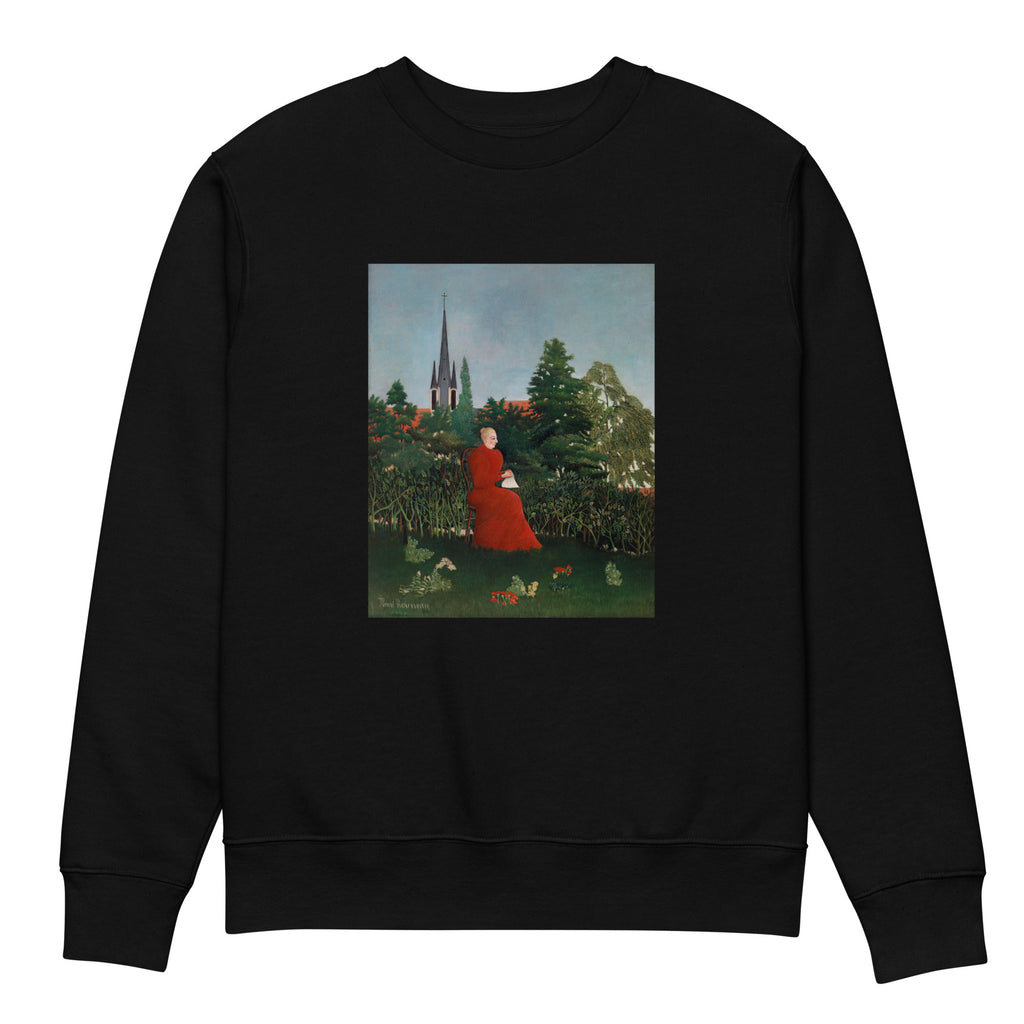 Black Sweater Portrait Of A Woman In A Landscape Portrait De Femme Dans Un Paysage Premium