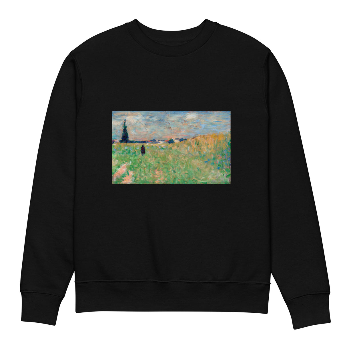 Black Sweater A Summer Landscape Premium