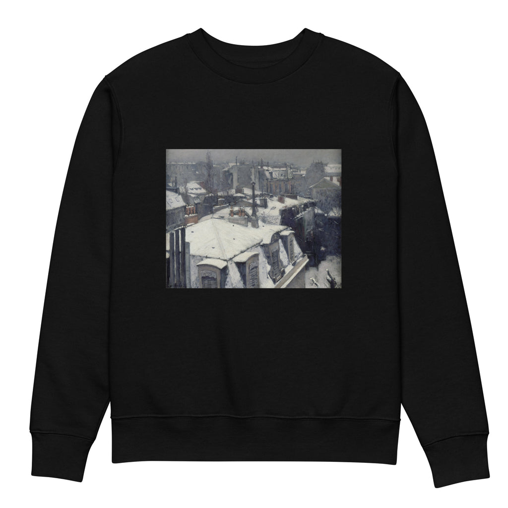 Black Sweater Rooftops In The Snow Premium