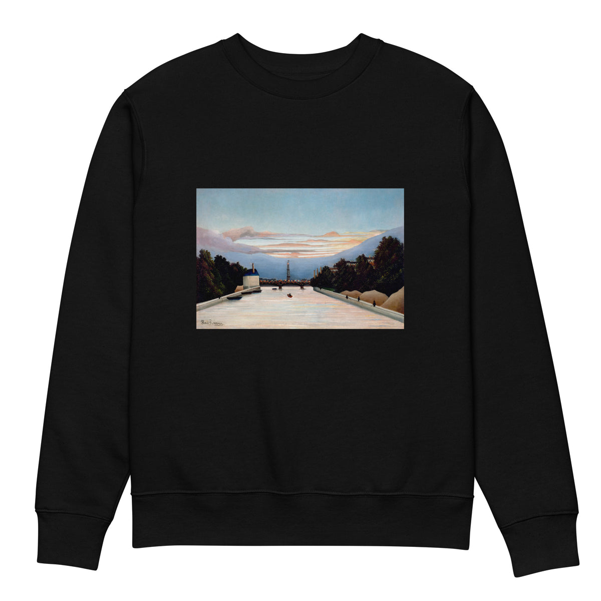 Black Sweater Henri Rousseau The Eiffel Tower Famous Painting Premium