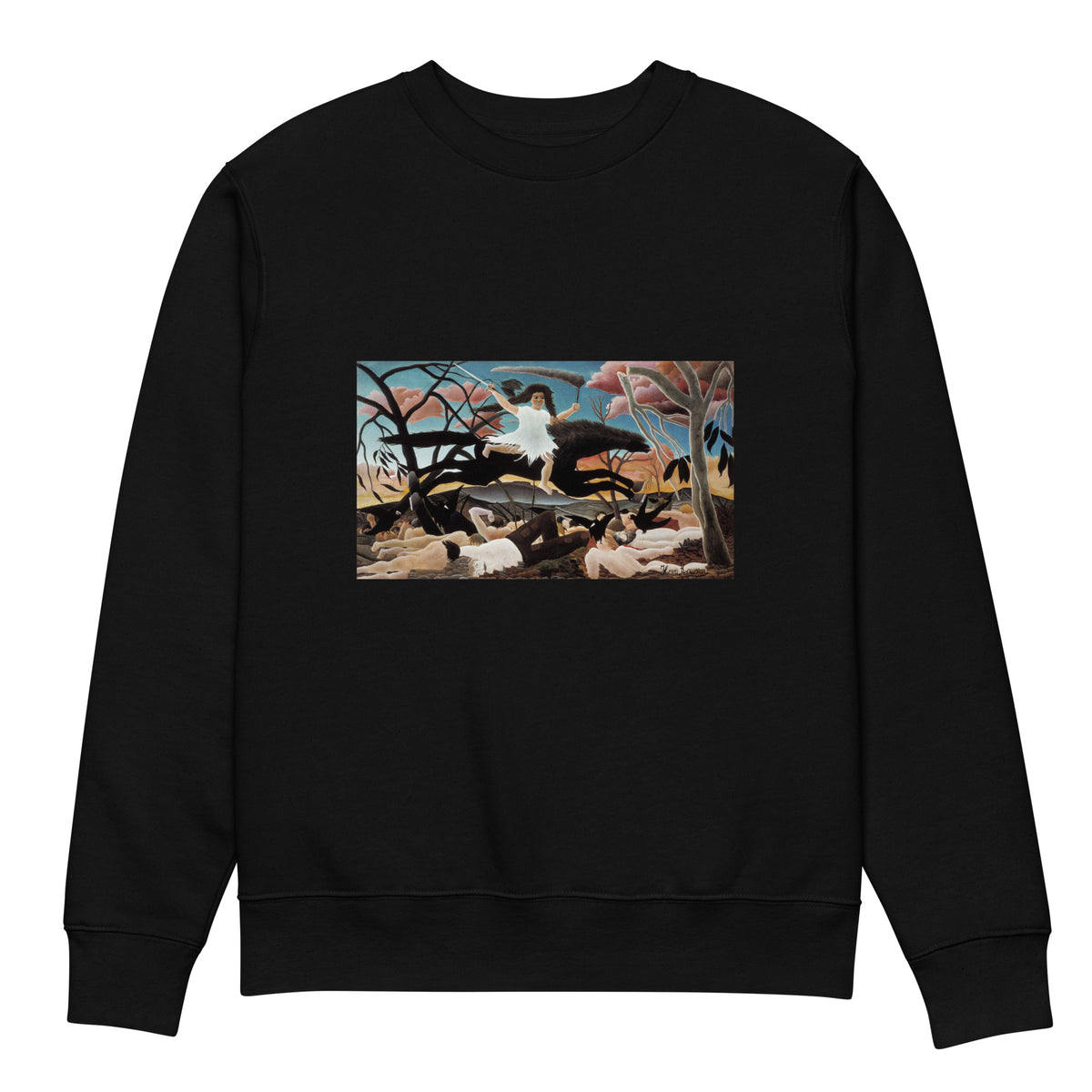 Black Sweater Henri Rousseau War La Guerre Famous Painting Premium