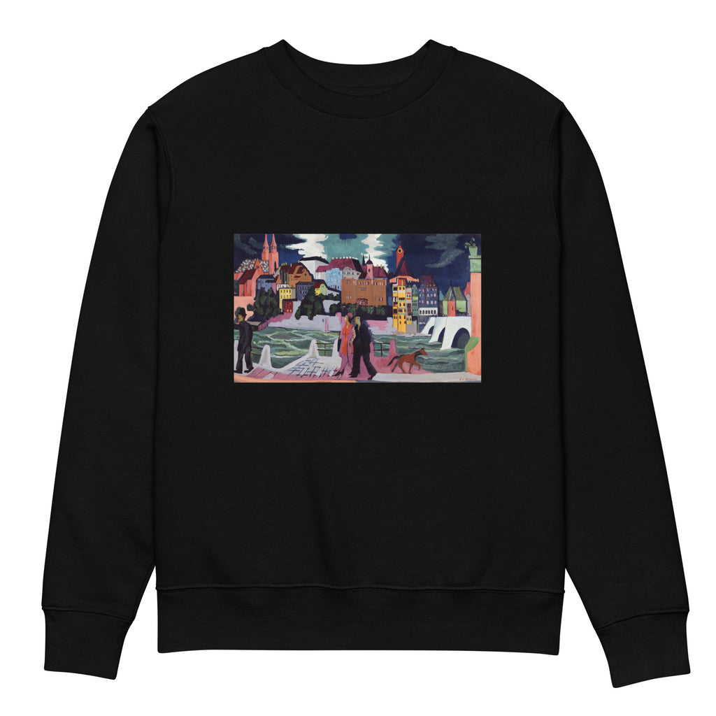 Black Sweater Ernst Ludwig Kirchner View Of Basel And The Rhine Famous Painting Premium