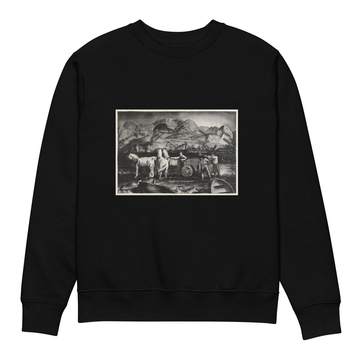 Black Sweater The Sand Team Print Premium