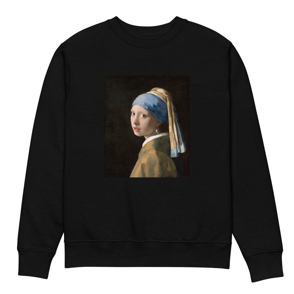 Black Sweater Johannes Vermeer Girl With A Pearl Earring Famous Painting Premium