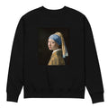 Black Sweater Johannes Vermeer Girl With A Pearl Earring Famous Painting Premium