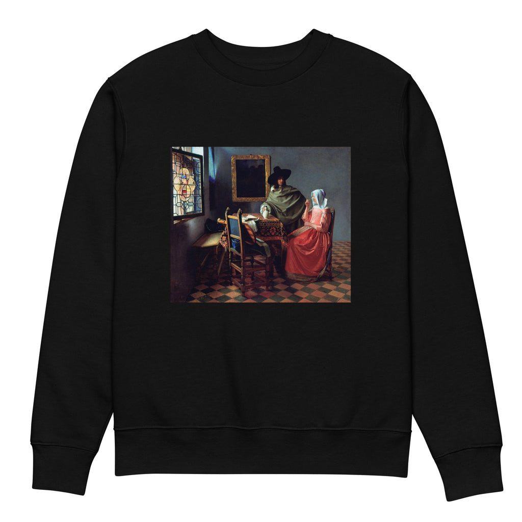 Black Sweater Johannes Vermeer The Wine Glass Famous Painting Premium