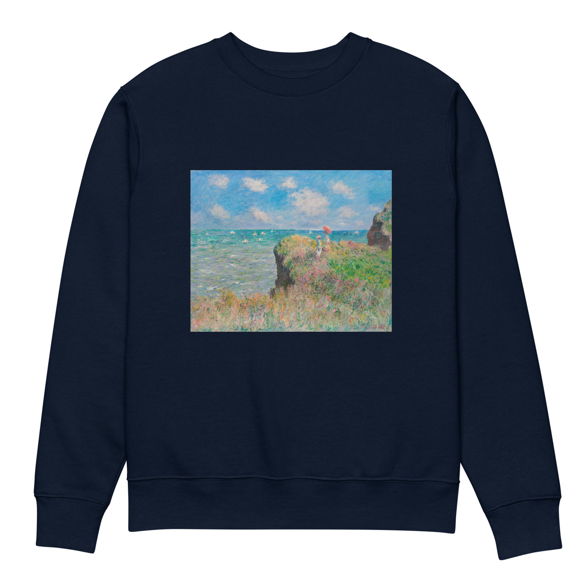 Navy Sweater Cliff Walk At Pourville Premium