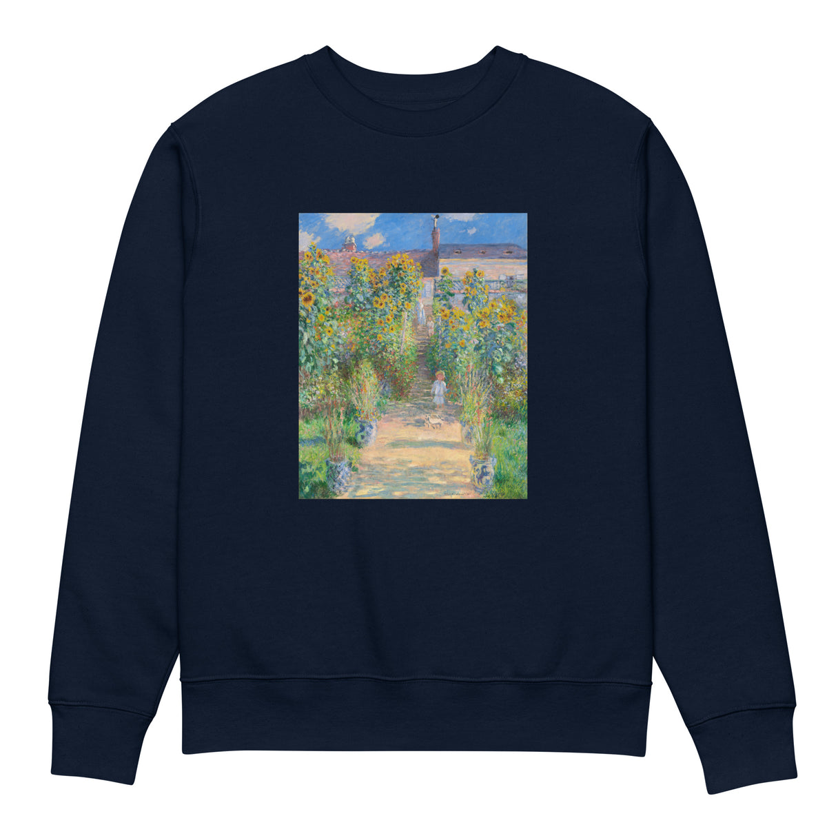 Navy Sweater The Artist S Garden At Vetheuil Premium