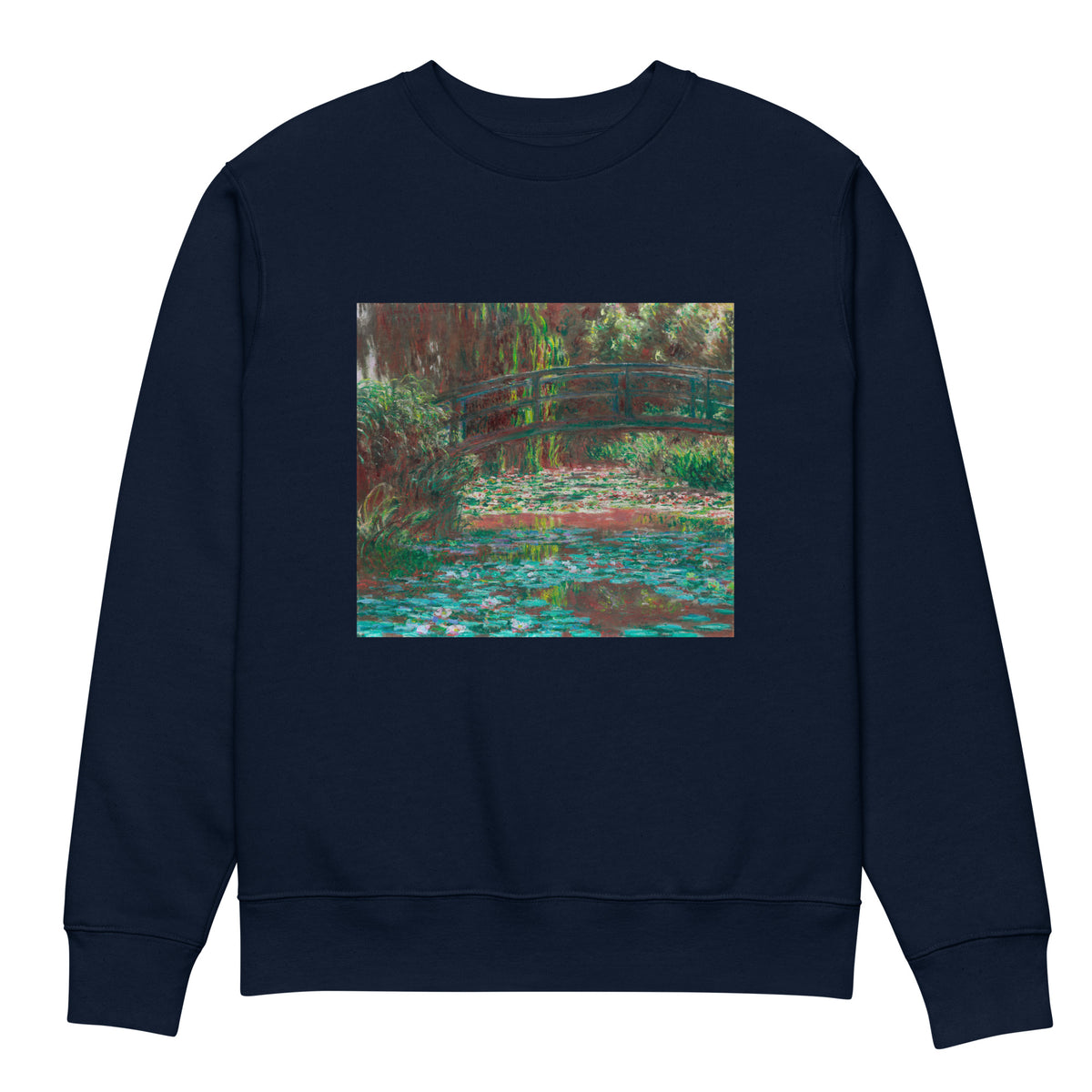 Navy Sweater Water Lily Pond Premium