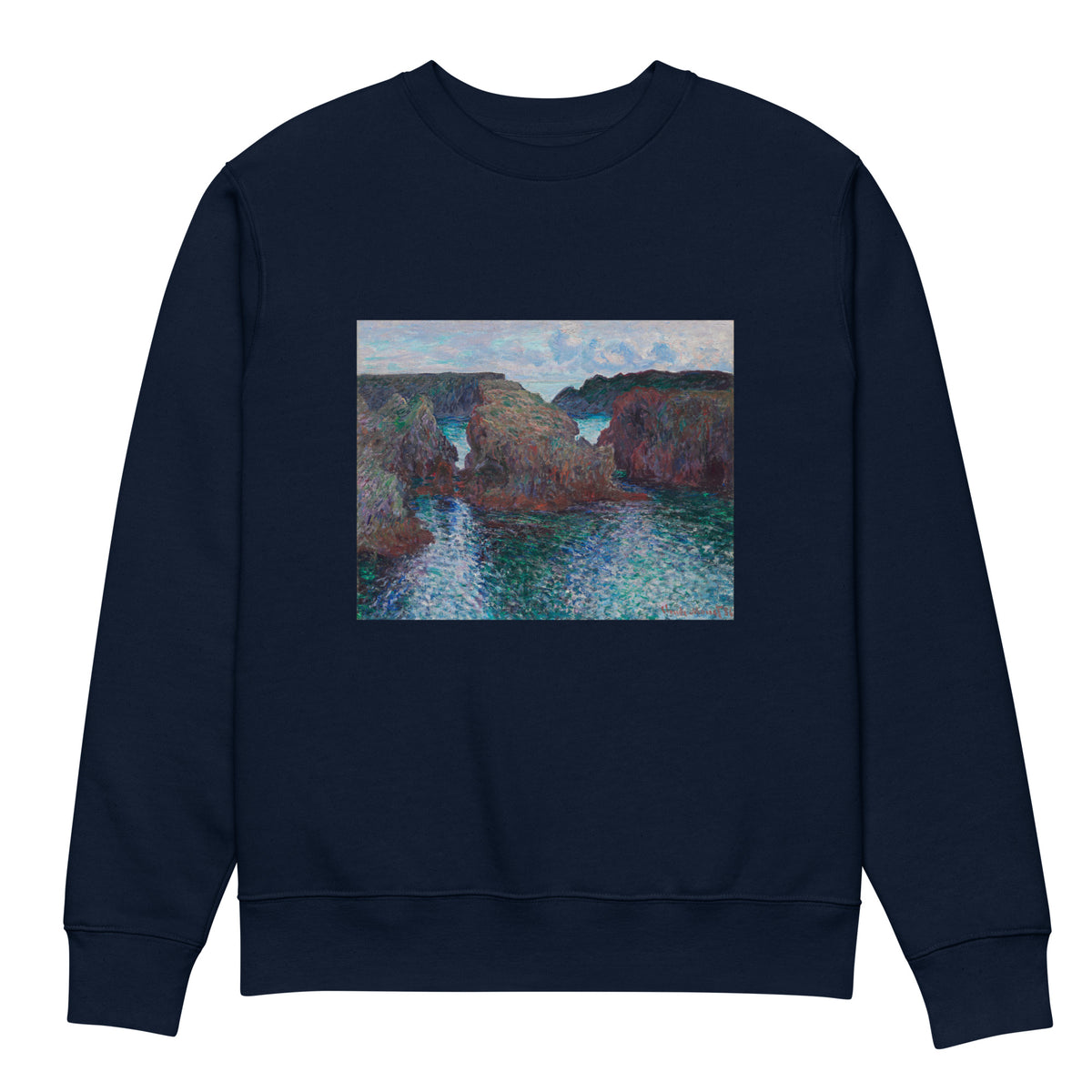 Navy Sweater Rocks At Port-Goulphar Belle- Icirc Le Premium