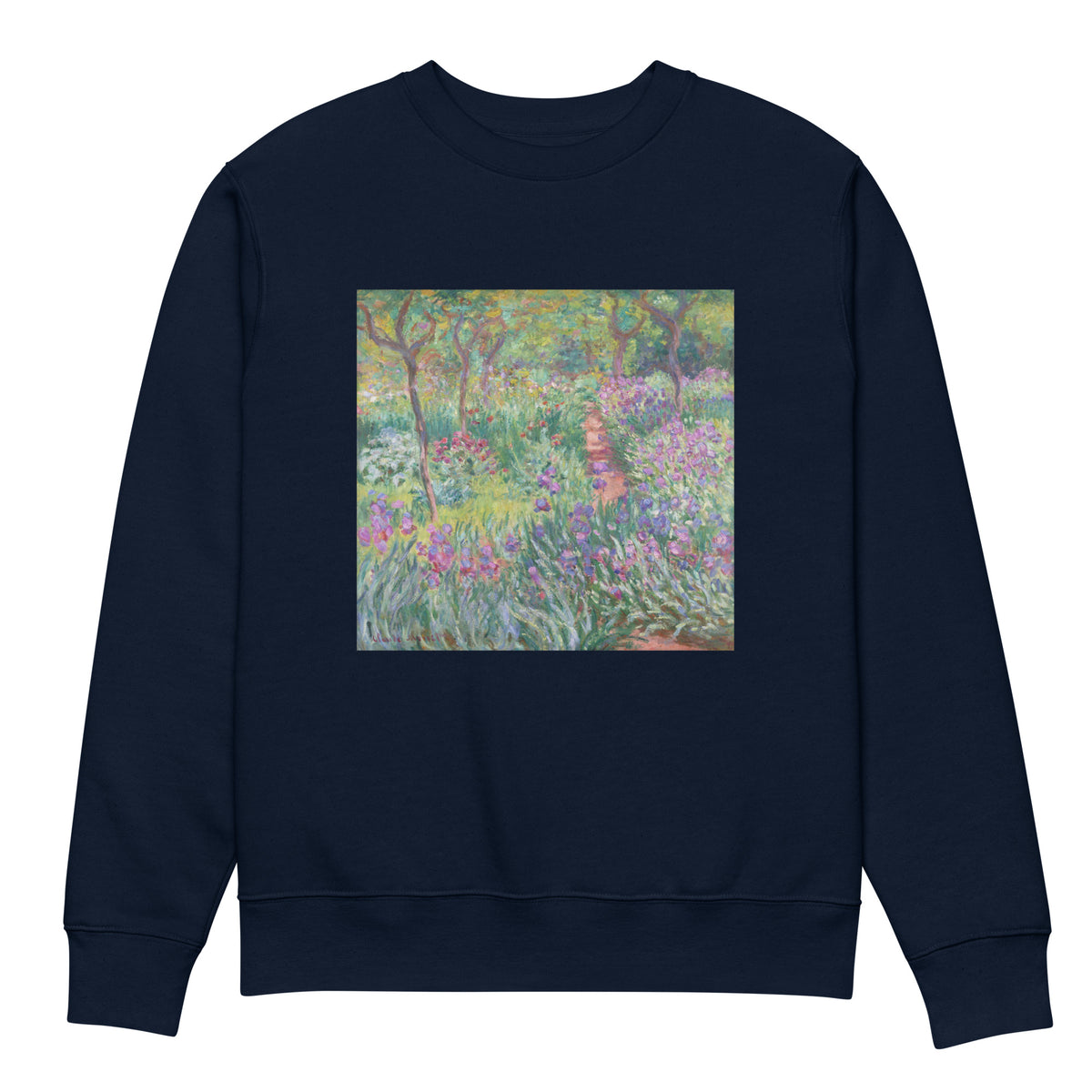 Navy Sweater The Artist Garden In Giverny Premium