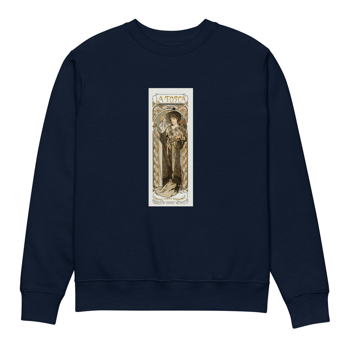 Navy Sweater La Tosca Sarah Bernhardt - Alphonse Maria Mucha 1869 Premium