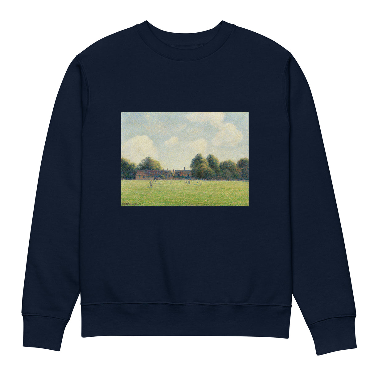 Navy Sweater Hampton Court Green Premium