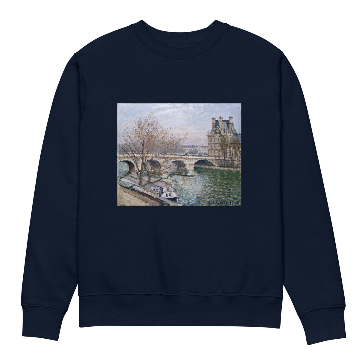Navy Sweater The Pont Royal And The Pavillon De Flore Premium