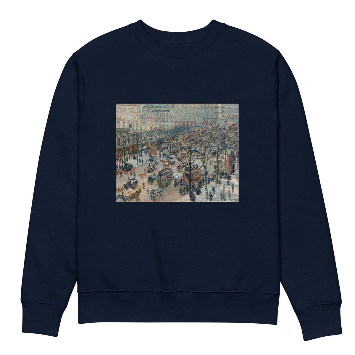 Navy Sweater Boulevard Of The Italians Morning Sunlight Premium