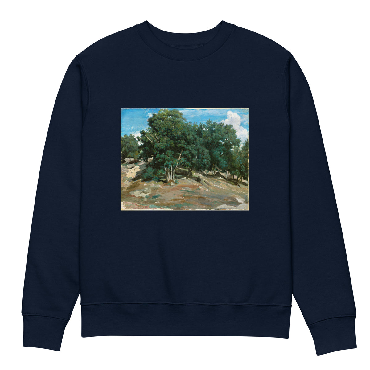 Navy Sweater Fontainebleau Oak Trees At Bas-Breau 1832 Or 1833 Premium