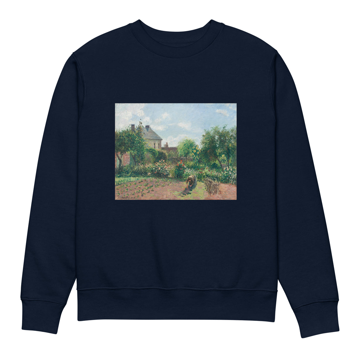 Navy Sweater The Artist Garden At Eragny Premium