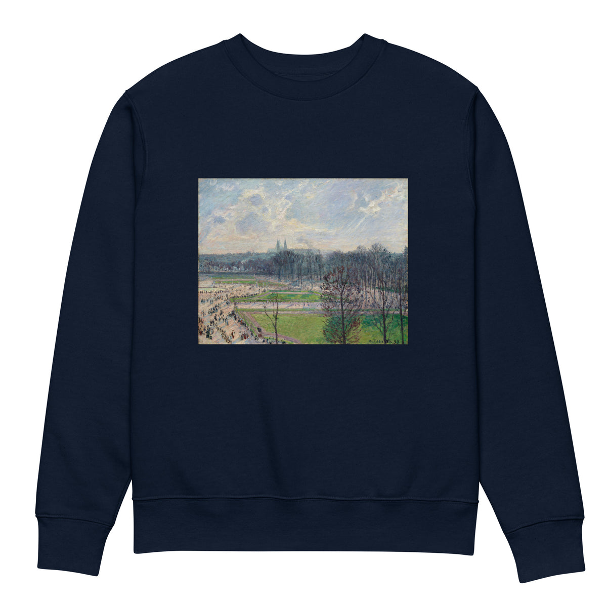Navy Sweater The Garden Of The Tuileries On A Winter Afternoon Premium