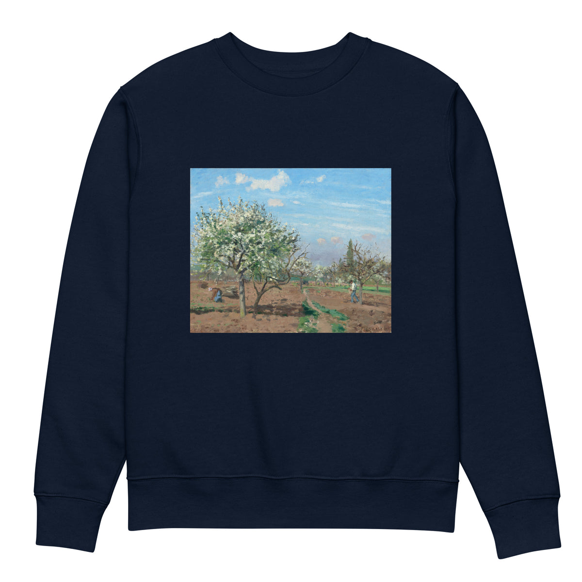 Navy Sweater Orchard In Bloom Louveciennes Premium