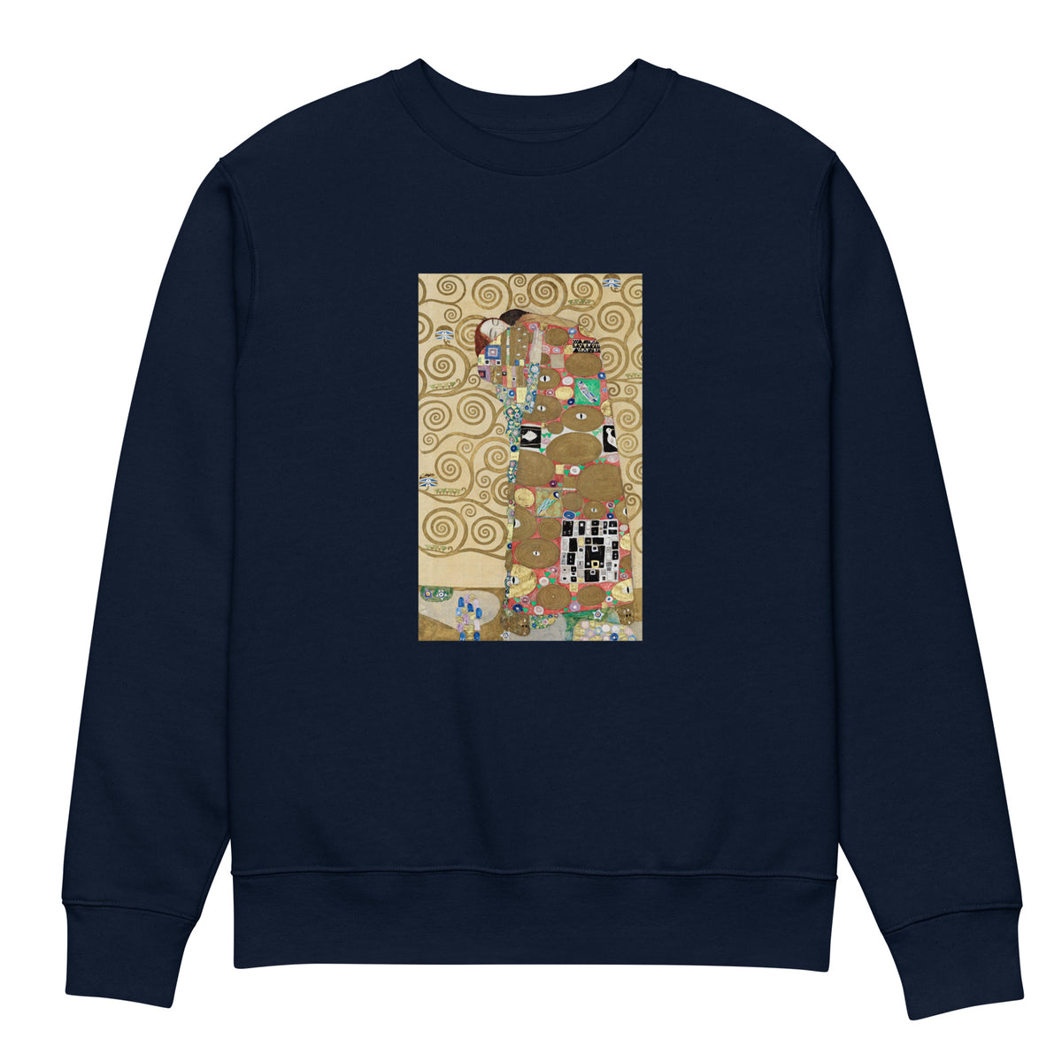 Navy Sweater Gustav Klimt Fulfillment Famous Painting Premium