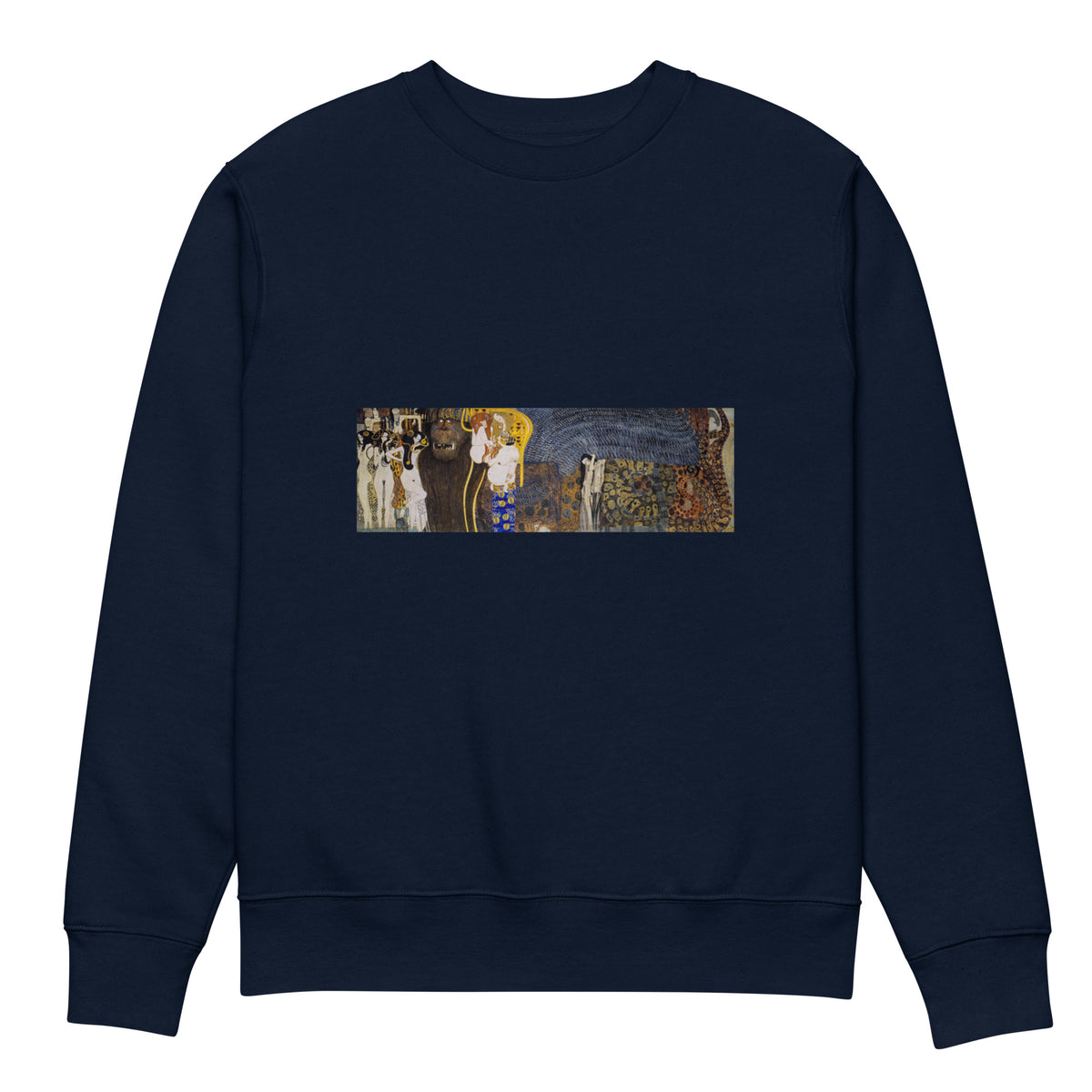 Navy Sweater Gustav Klimt The Hostile Powers Famous Painting Premium
