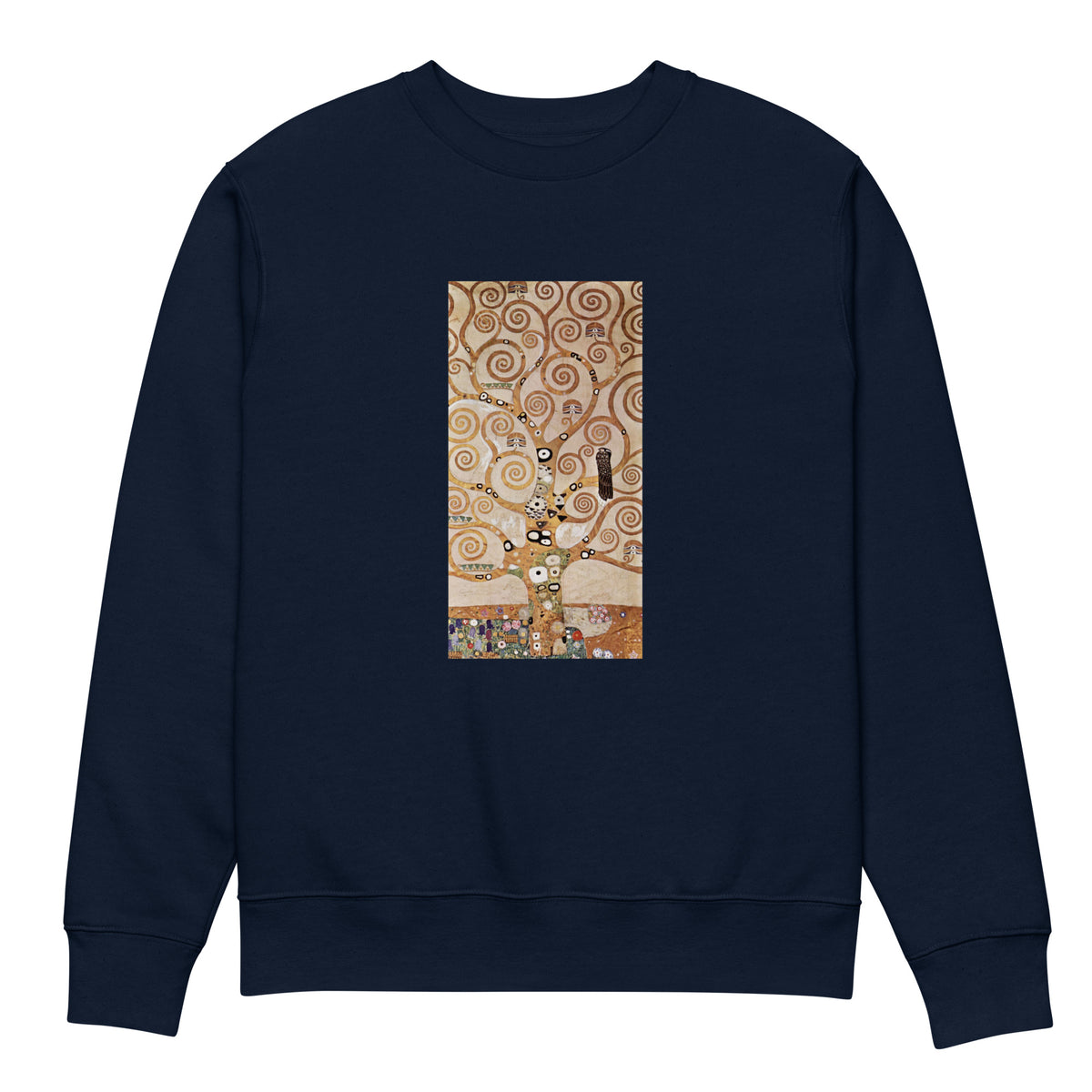 Navy Sweater Gustav Klimt L Arbre De Vie Famous Painting Premium