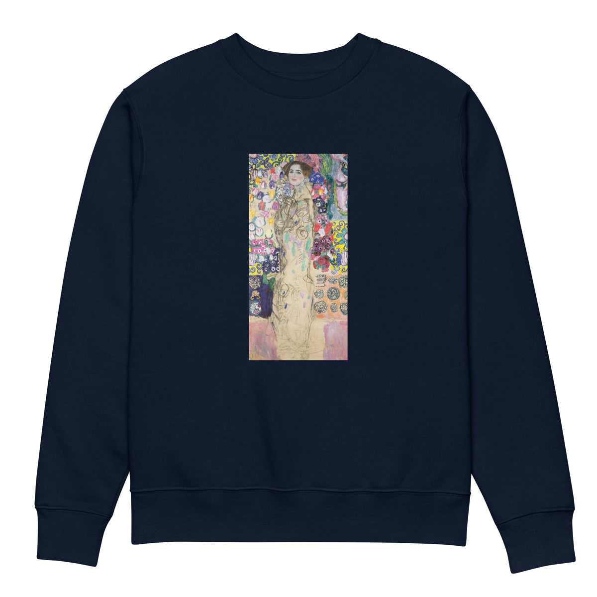 Navy Sweater Gustav Klimt Portrait Of Maria Munk Famous Painting Premium