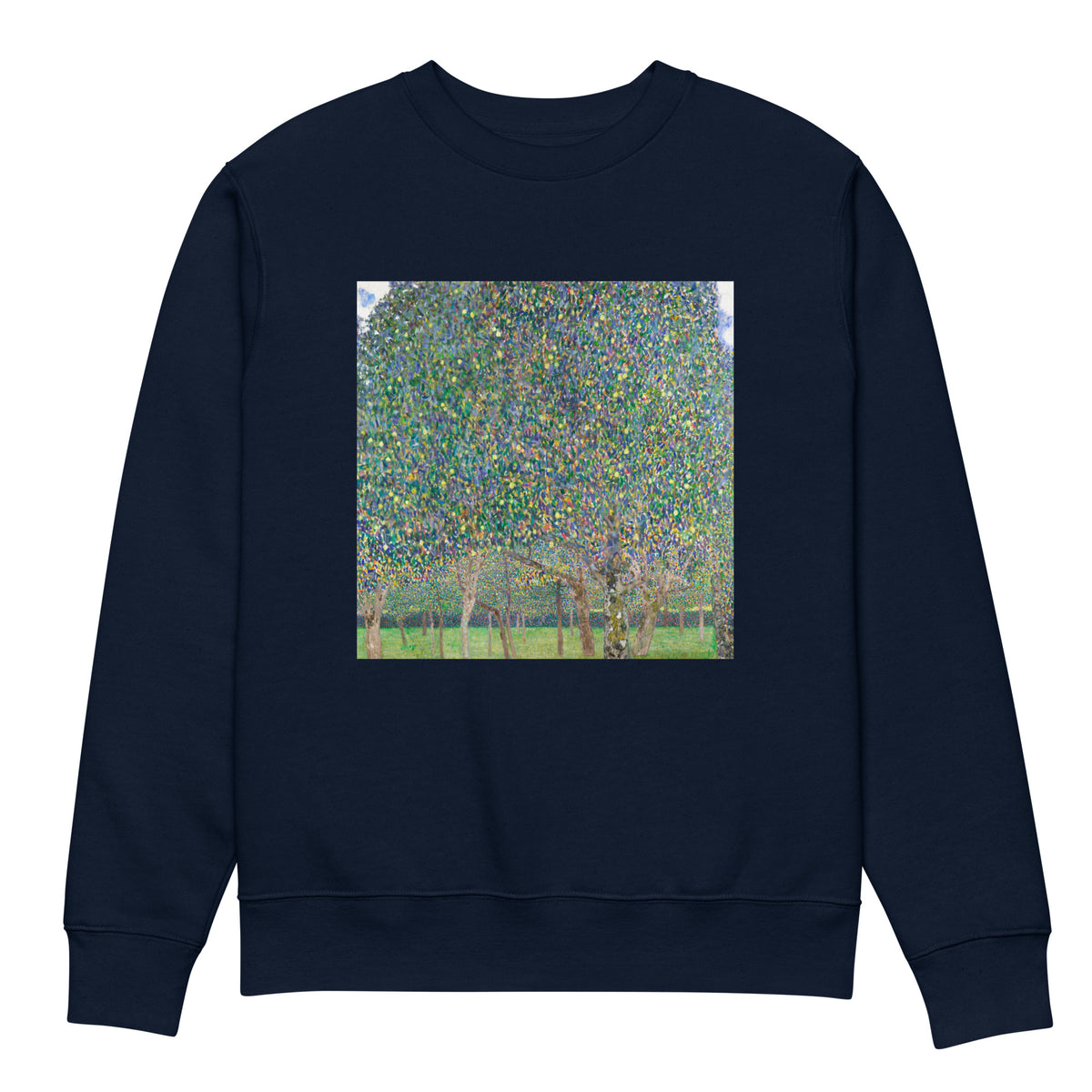 Navy Sweater Gustav Klimt Pear Tree Famous Painting Premium