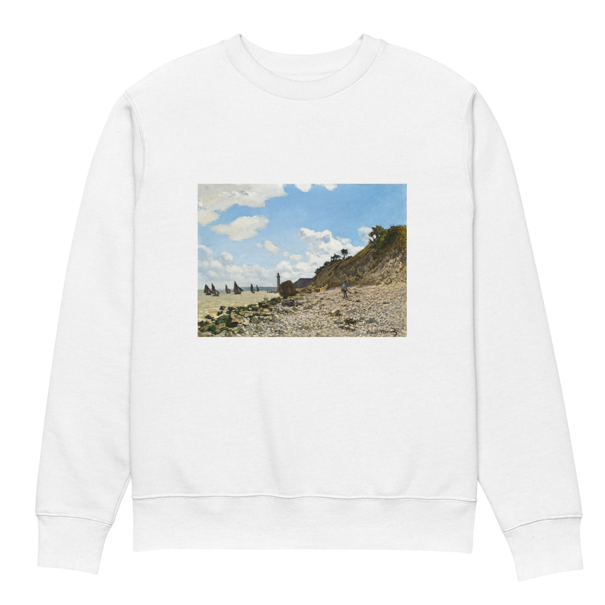 White Sweater The Beach At Honfleur Premium