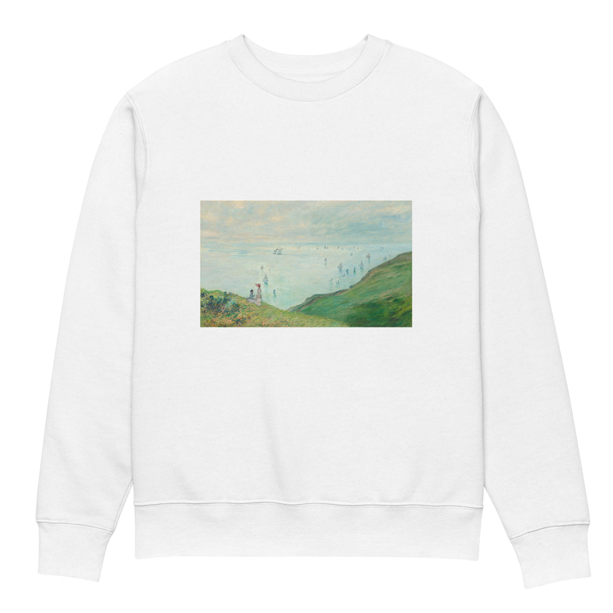 White Sweater Cliffs At Pourville Premium