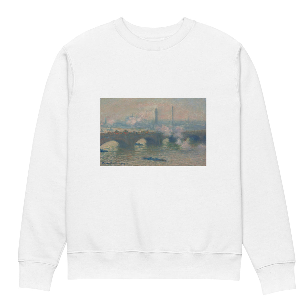White Sweater Waterloo Bridge Gray Day Premium