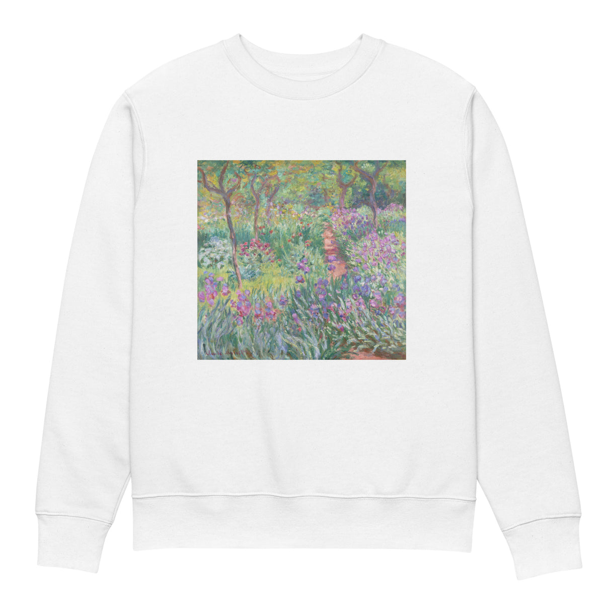 White Sweater The Artist Garden In Giverny Premium
