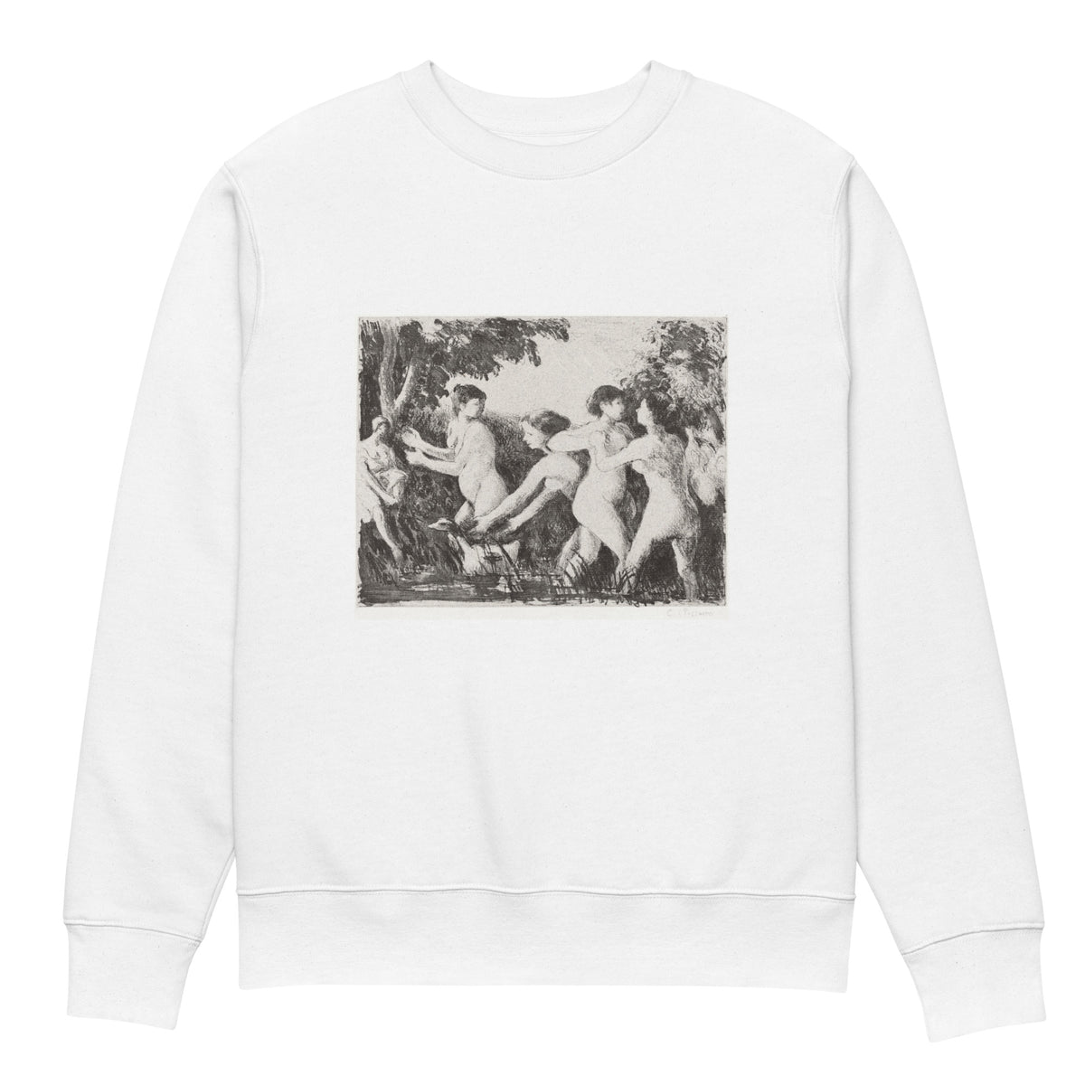 White Sweater Bathers Wrestling Premium