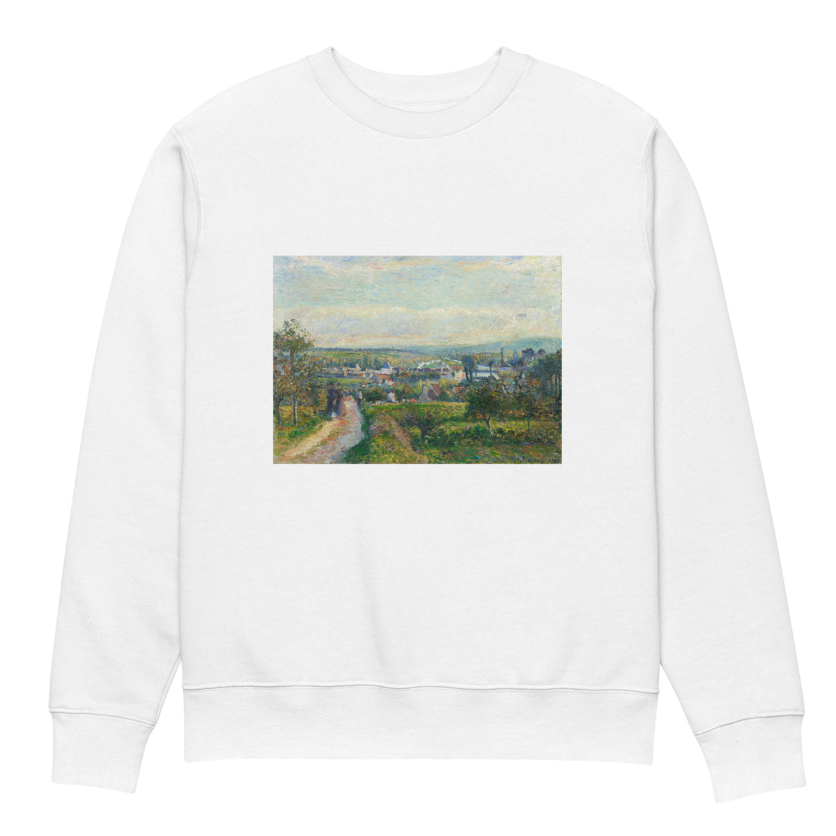 White Sweater View Of Saint-Ouen-L Aumone Premium