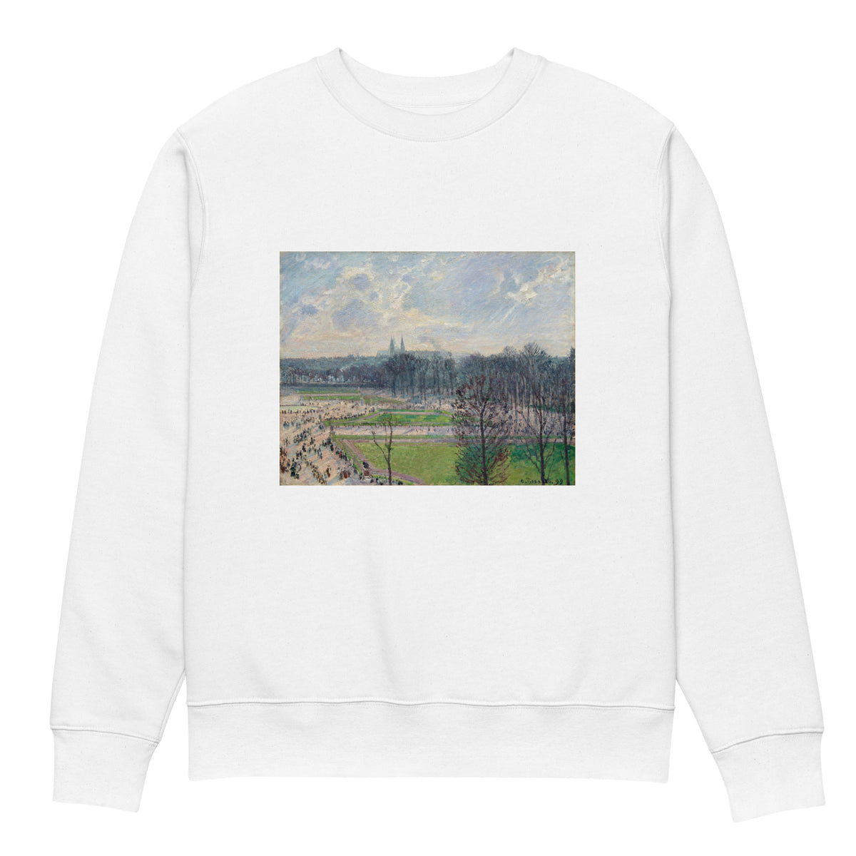 White Sweater The Garden Of The Tuileries On A Winter Afternoon Premium