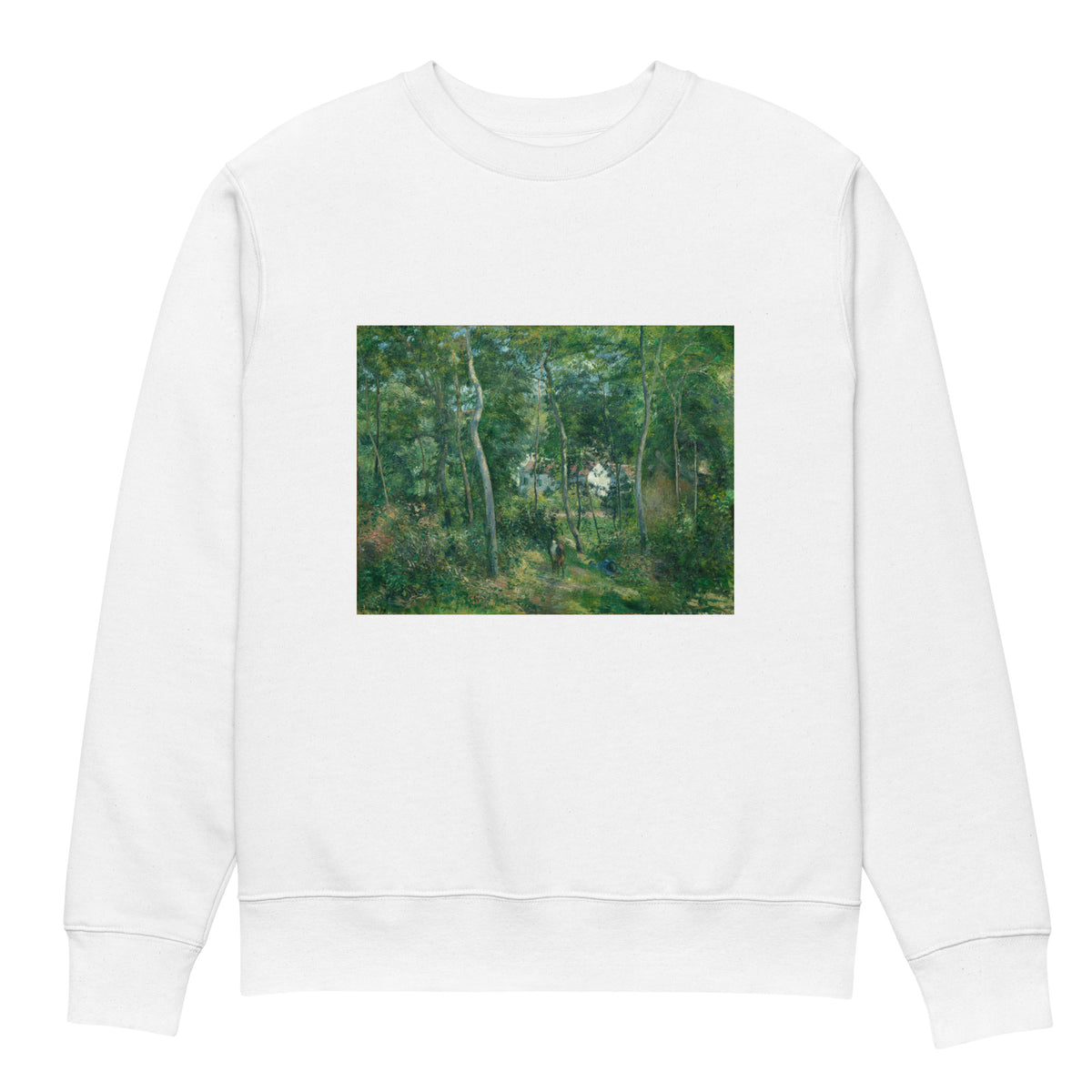 White Sweater Edge Of The Woods Near L Hermitage Pontoise Premium