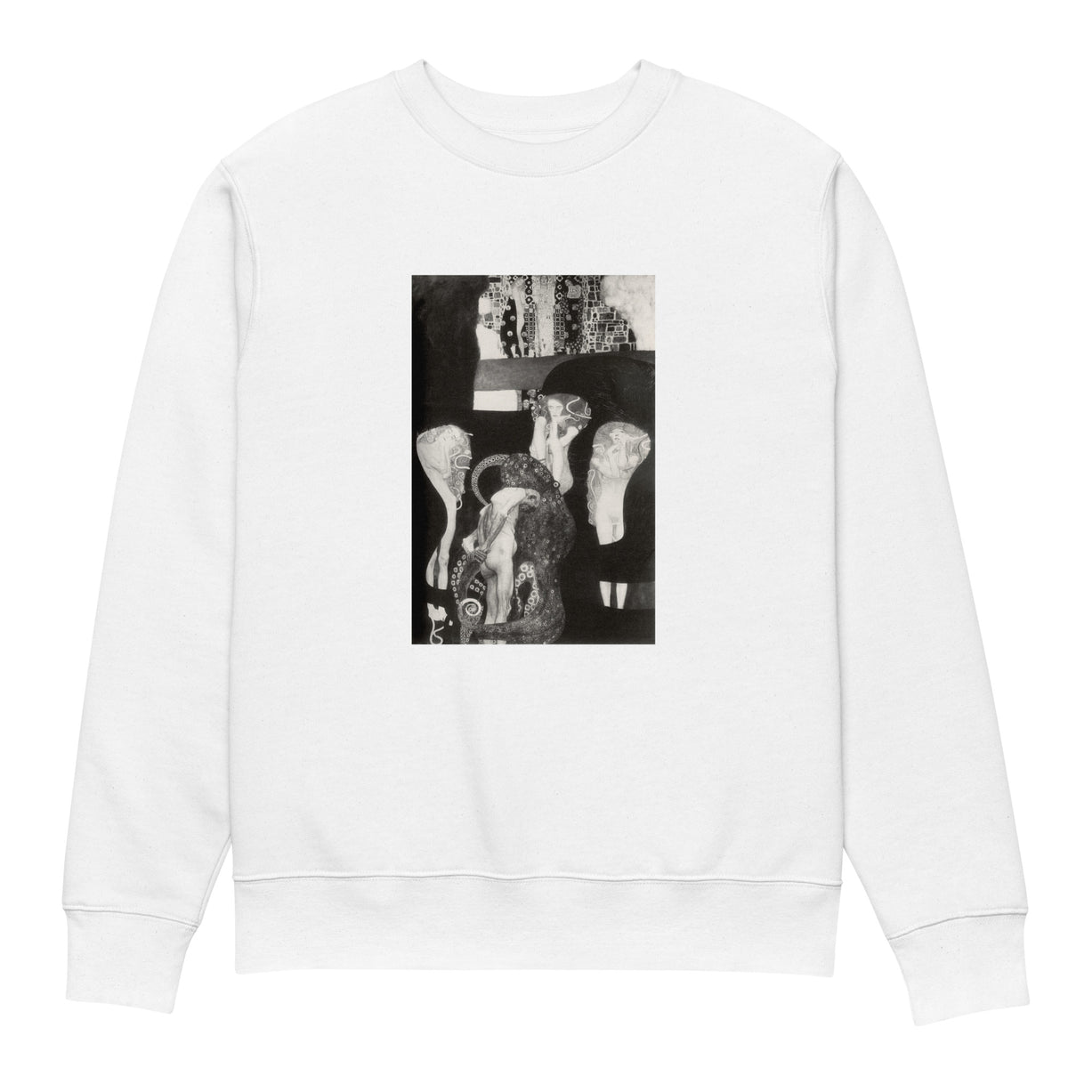 White Sweater Gustav Klimt Jurisprudence Famous Painting Premium