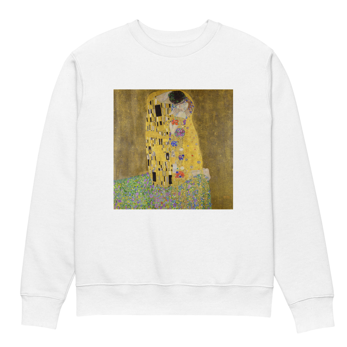 White Sweater Gustav Klimt The Kiss Famous Painting Premium
