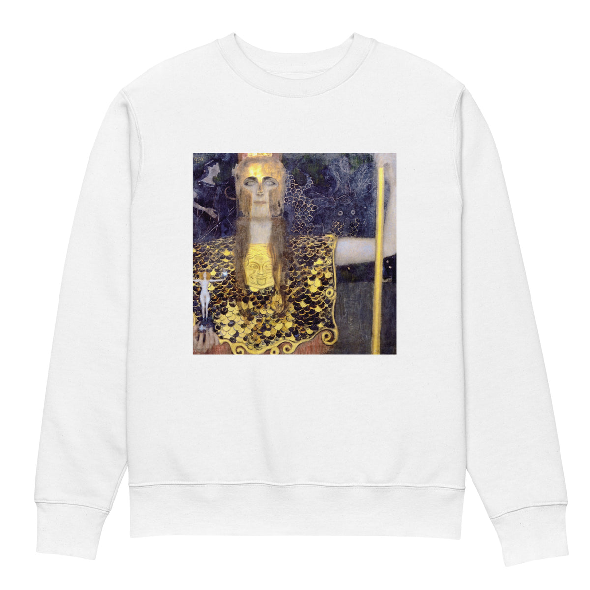 White Sweater Gustav Klimt Pallas Athena Famous Painting Premium