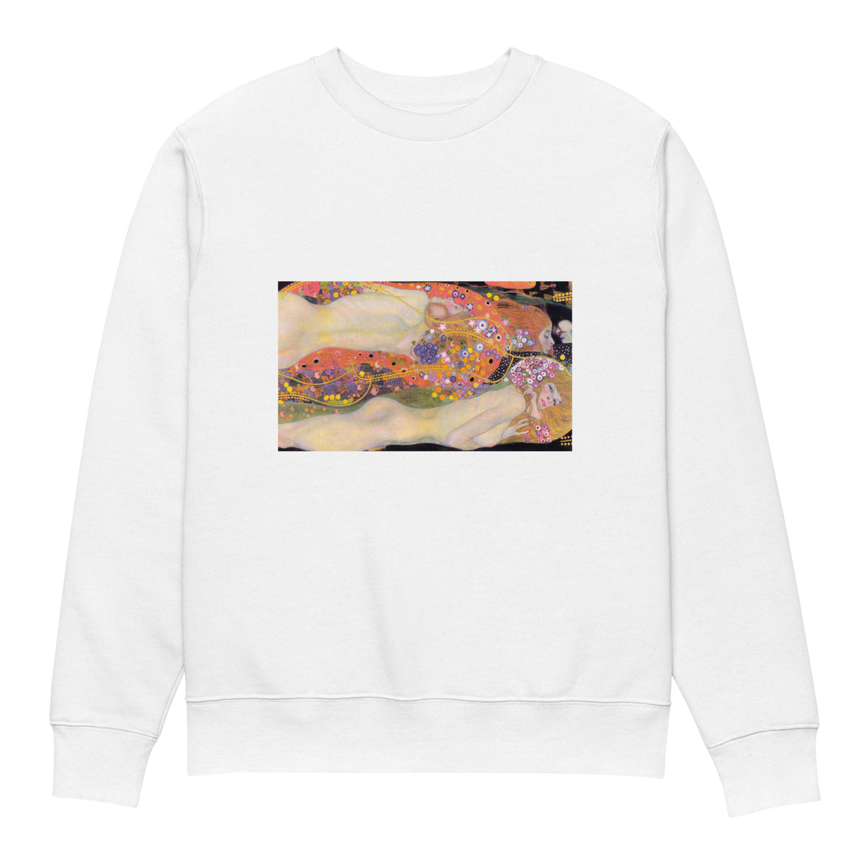 White Sweater Gustav Klimt Water Serpents II Famous Painting Premium