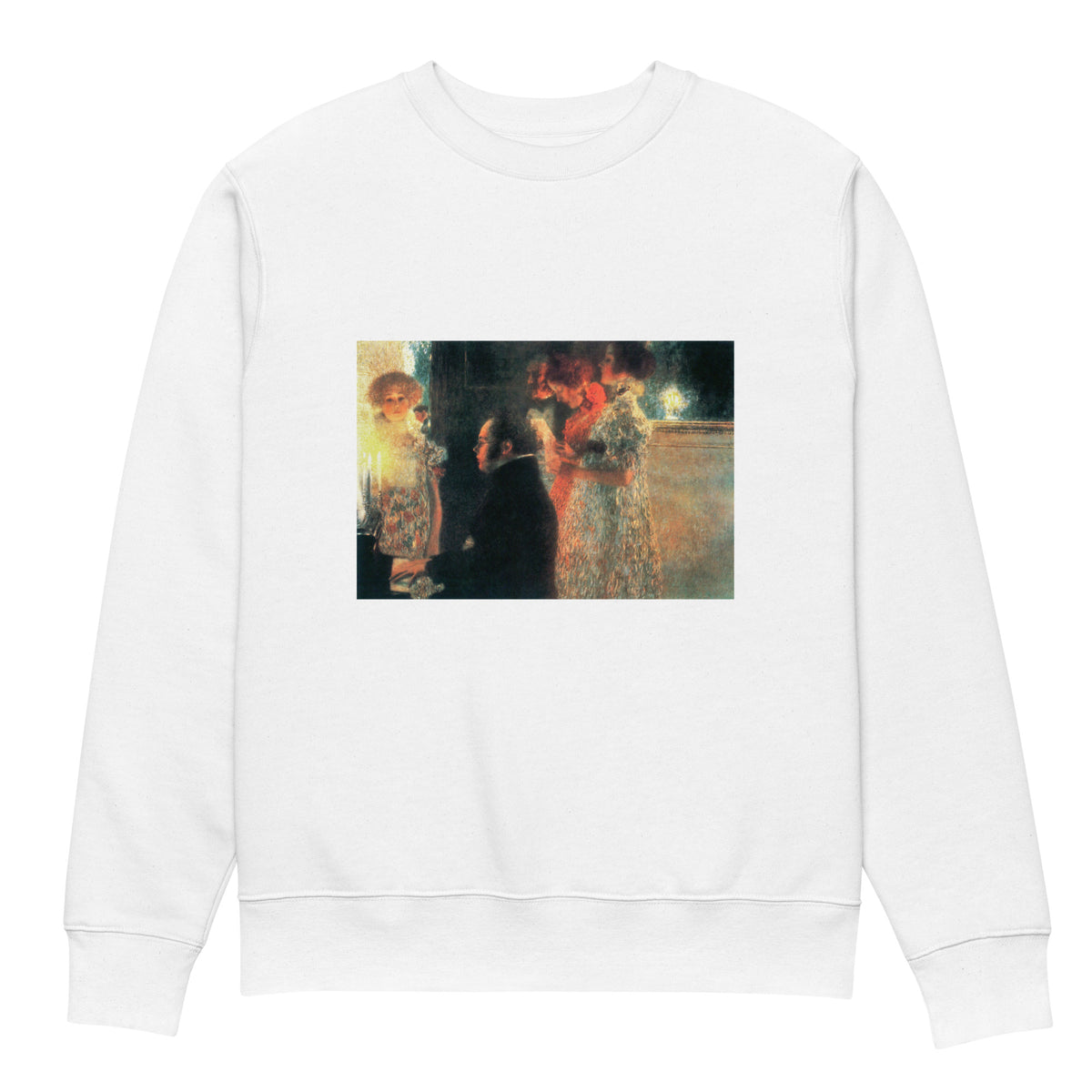 White Sweater Gustav Klimt Schubert At The Piano II Famous Painting Premium